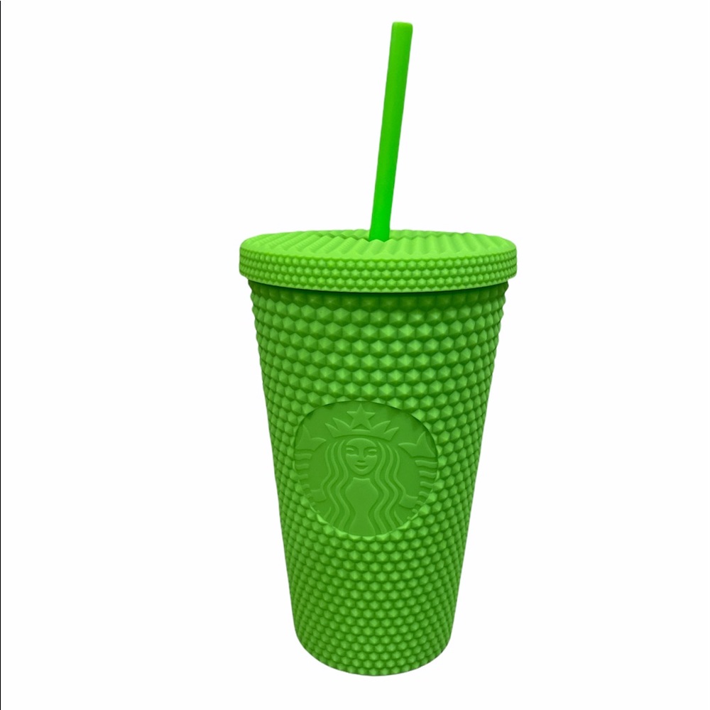 COPY - Starbucks Fall 2021 Green Neon Studded Cup 💚